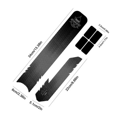 Dviračių rėmo juosta, atspari įbrėžimams dviračio grandinės apsauga, skirta daugumai dviračių, sportinių ir plento dviračių