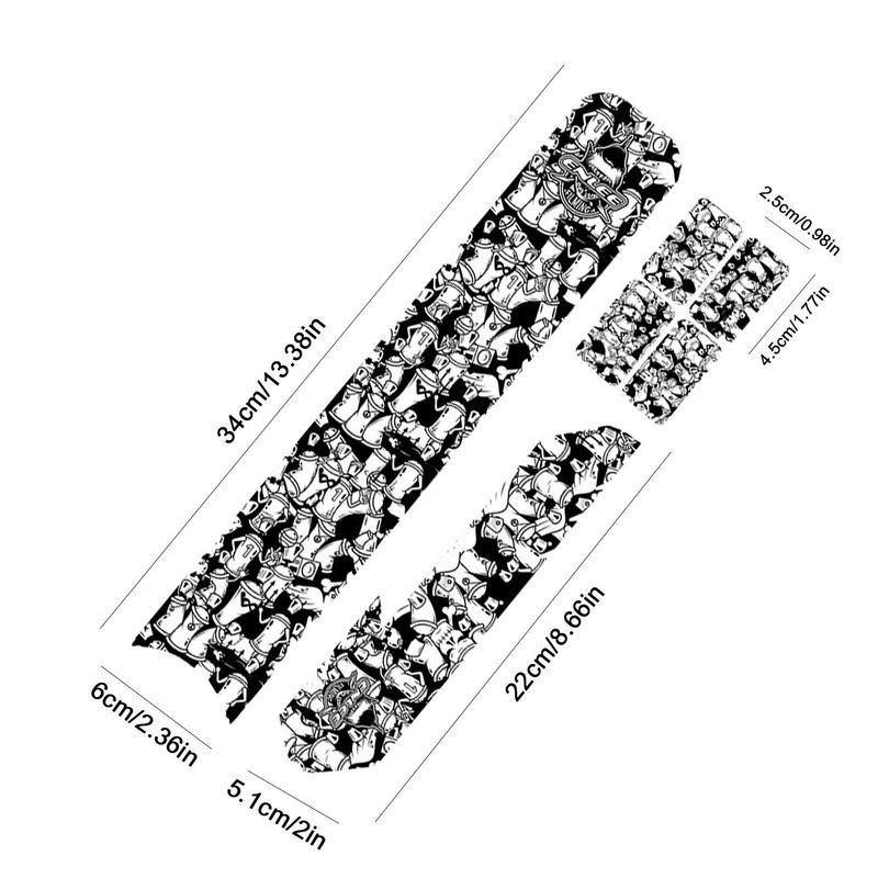 Dviračių rėmo juosta, atspari įbrėžimams dviračio grandinės apsauga, skirta daugumai dviračių, sportinių ir plento dviračių