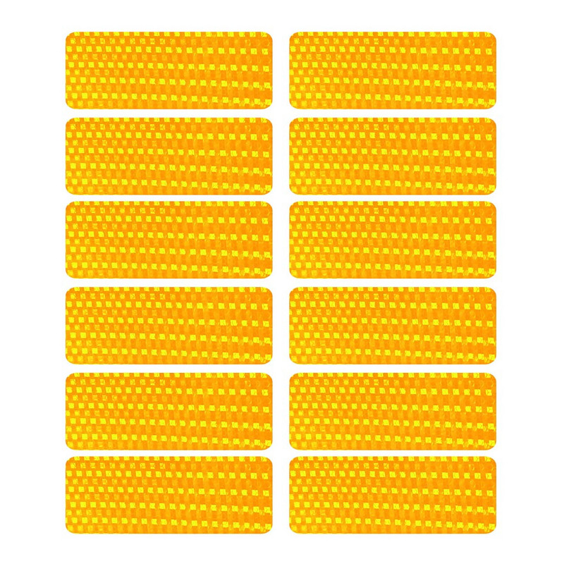 12tk helkurrattakleebised Ohutuskleeplint jalgratta autokoti sisekujunduse jaoks universaalne jalgrattasõiduohutuse hoiatusmärgi kleebis