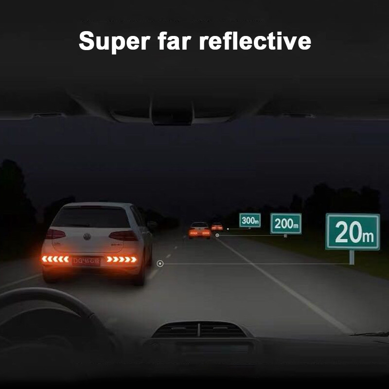 12db Nyíl fényvisszaverő matrica biztonsági figyelmeztető fényvisszaverő ragasztószalag matrica motorkerékpár világító védőhöz
