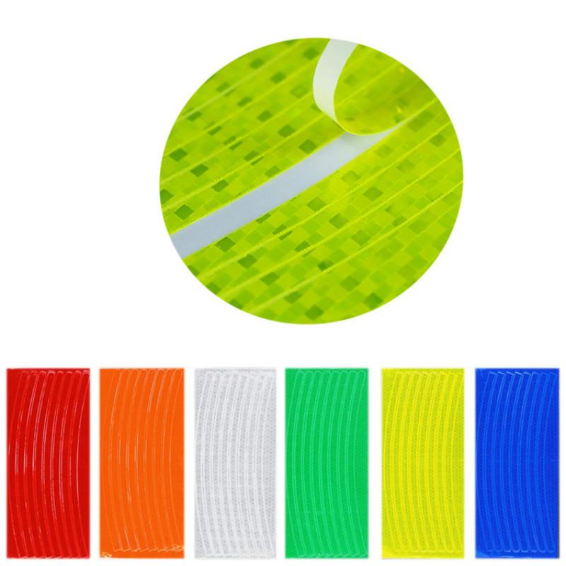 4db/készlet Új autós ajtómatricák Univerzális biztonsági figyelmeztető jelzés magas fényvisszaverő szalaggal motorkerékpáros sisakmatrica