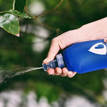 250ml/500ml TPU Αθλητικό μπουκάλι νερού Φορητή πτυσσόμενη τσάντα νερού για αναρρίχηση με περπάτημα ποδηλασία τρεξίματος Αναδιπλούμενο μαλακό βραστήρα