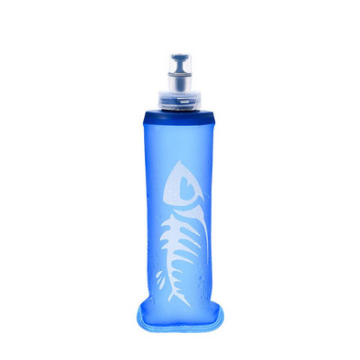 250 ml/500 ml TPU sporta ūdens pudele, pārnēsājams salokāms ūdens maiss kāpšanai, staigāšanai ar velosipēdu skriešanas pudele, salokāma mīksta tējkanna