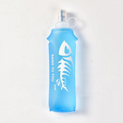 250 ml/500 ml TPU sporta ūdens pudele, pārnēsājams salokāms ūdens maiss kāpšanai, staigāšanai ar velosipēdu skriešanas pudele, salokāma mīksta tējkanna