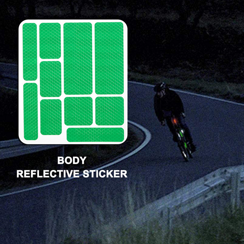 Mountain Bike Bicicletă 4 culori Autocolante reflectorizante Siguranță pe timp de noapte Ciclism Auto-adezive Anti-zgârieturi Avertizare Decalcomanie reflectorizante