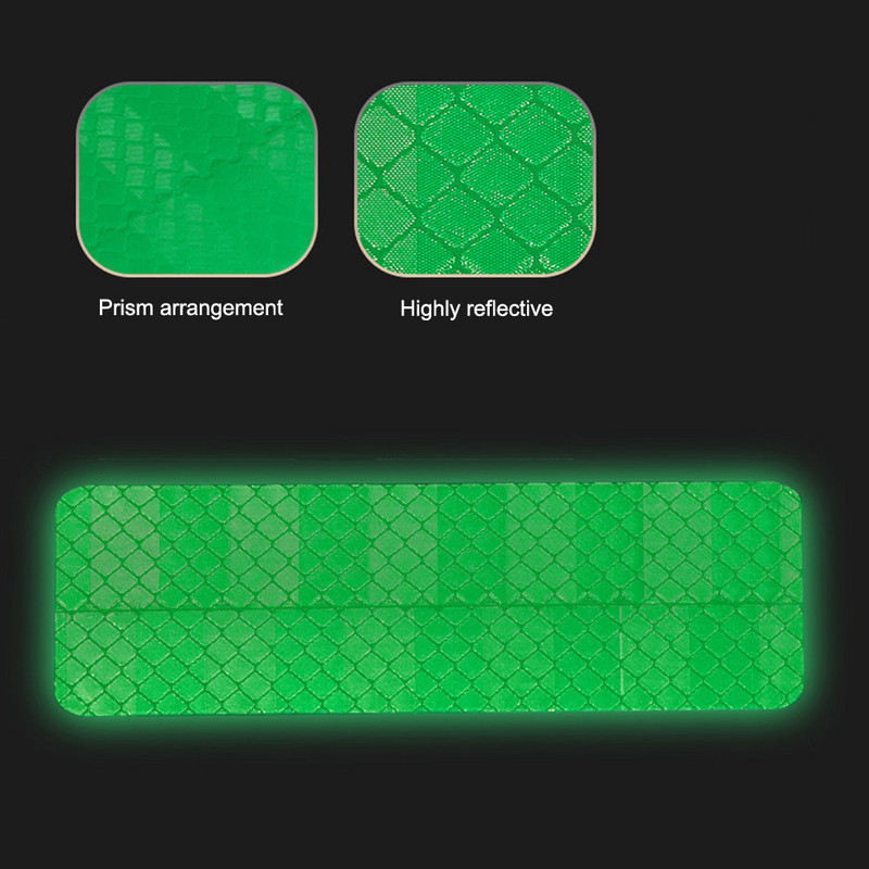 Mountain Bike Bicicletă 4 culori Autocolante reflectorizante Siguranță pe timp de noapte Ciclism Auto-adezive Anti-zgârieturi Avertizare Decalcomanie reflectorizante