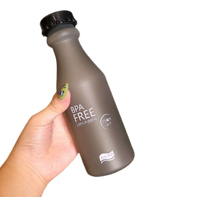 Forró, nagy űrtartalmú vizespohár lezárt, szivárgásmentes vízüveg hordozókötéllel Vízüveg forrásvíz üvegpalack fehér rózsaszín