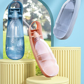 500 ml-es összecsukható házi kedvenc vízadagoló kültéri utazási italos palackok kutyák macskák hordozható szivárgásmentes vizespalack-tartozékok