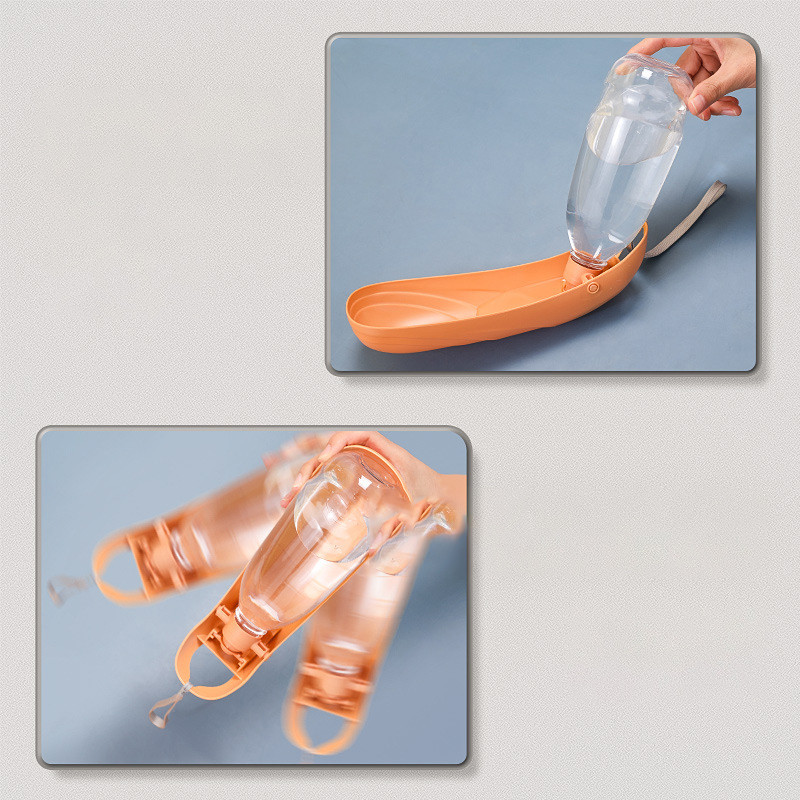 500 ml-es összecsukható házi kedvenc vízadagoló kültéri utazási italos palackok kutyák macskák hordozható szivárgásmentes vizespalack-tartozékok