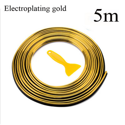 5M/buc pentru stilul mașinii, bricolaj universal, flexibil, decorare interioară, benzi de ornamente pentru control central și bandă pentru decorarea ușii