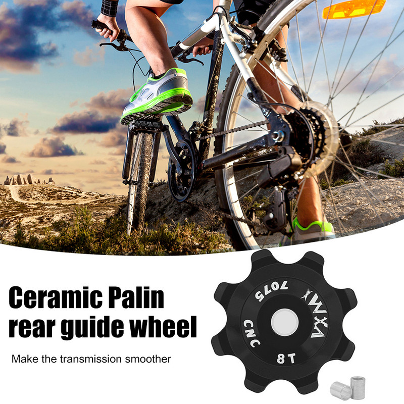 VMX 8T MTB dviračio keramikinis galinis pavarų perjungiklis CNC aliuminio skriemulio pavaros guolis