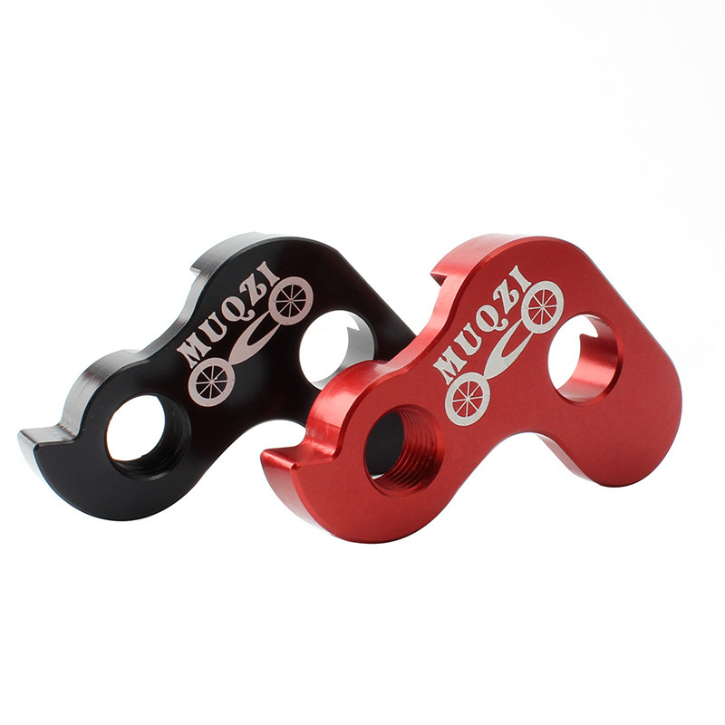 MUQZI 412 sulankstomas dviračio rėmas galinis pavarų perjungiklis, uodegos kablio lydinys, išorinis 3 greičių pakabos prailginimas, vieno greičio perjungiklis