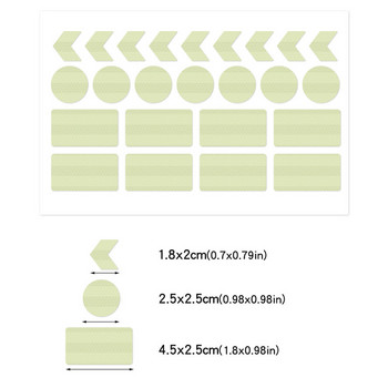 Fy001-003 Отразяващи светещи стикери за тяло, знак с дълга лента, точка 12,00 * 21,00 * 0,10 см