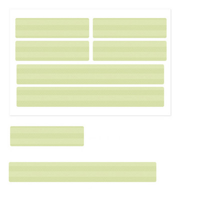 Fy001-003 keha peegeldavad helendavad kleebised pika ribaga täpimärk 12,00 * 21,00 * 0,10 cm