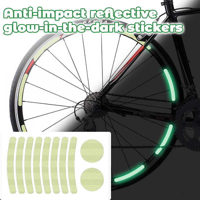 Fy001-003 keha peegeldavad helendavad kleebised pika ribaga täpimärk 12,00 * 21,00 * 0,10 cm