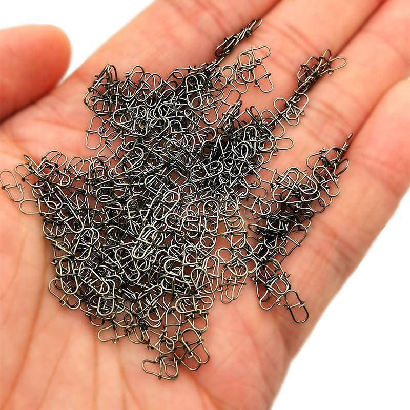 OUTKIT 50 TK roostevabast terasest tihvtid, pöörlevad kalastustarvikud, ühenduspeibutusklambrid, veeretavad pöörded merepüügitarbed