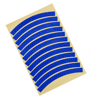 12 db Gyermek Balance kerékpár Fényvisszaverő matrica Kerék matricák Fényvisszaverő gumiabroncs rátét szalag Biztonsági matricák Kerékpár kiegészítők