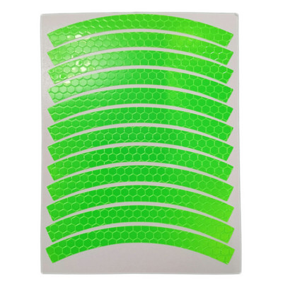 12 db Gyermek Balance kerékpár Fényvisszaverő matrica Kerék matricák Fényvisszaverő gumiabroncs rátét szalag Biztonsági matricák Kerékpár kiegészítők