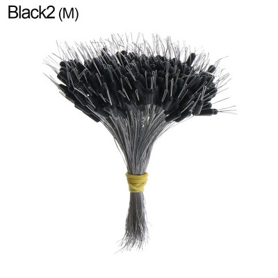 300 бр./опаковка Черна плувка Риболовен бобър Силиконова запушалка Space Bean Connector Риболовна линия Съпротивление Риболовни аксесоари