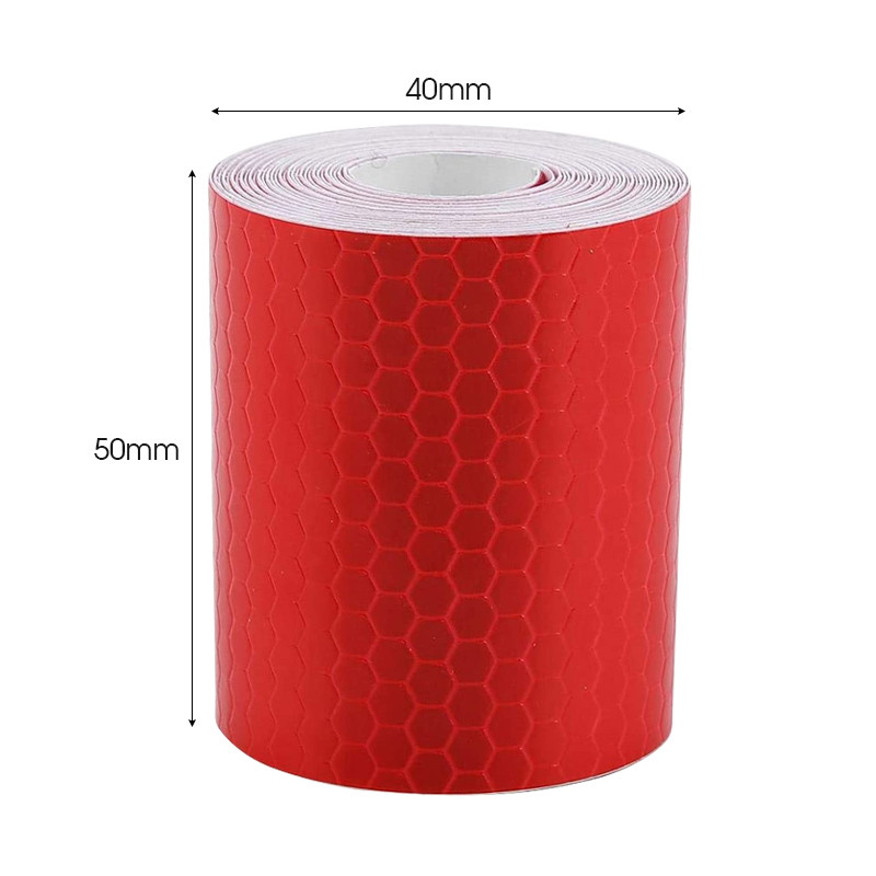 5cm*1m helkurjalgrattakleebis Ohutushoiatus Autodekoratsioonikleebis Helkur Kaitsekleebised Jalgrattaratta kodarad Kleeplint