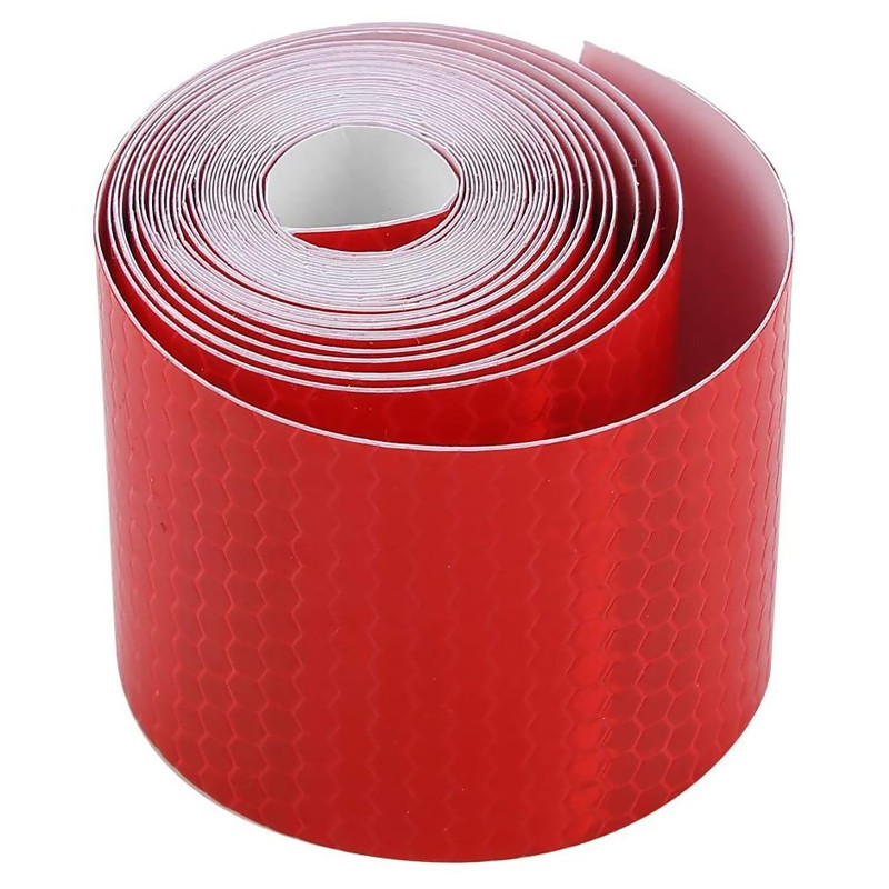 5cm*1m helkurjalgrattakleebis Ohutushoiatus Autodekoratsioonikleebis Helkur Kaitsekleebised Jalgrattaratta kodarad Kleeplint