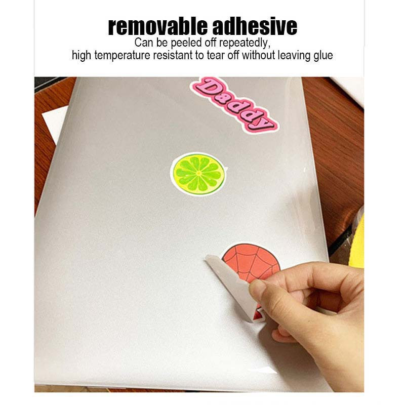 100 tk isetehtud vigurlogo kleebised veekindlad kleebised arvuti seljakoti kitarri kohvri sülearvuti jaoks jalgratta dekoratiivsed kleebised