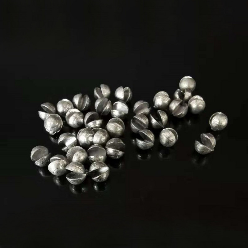 DNDYUJU 50 vagy 100db 0,2g-1,7g Pontyhorgászat Solid Ovális Split Shot Lead Explosion Sinker Horgászcsali Súly Tartozékok Eszközök