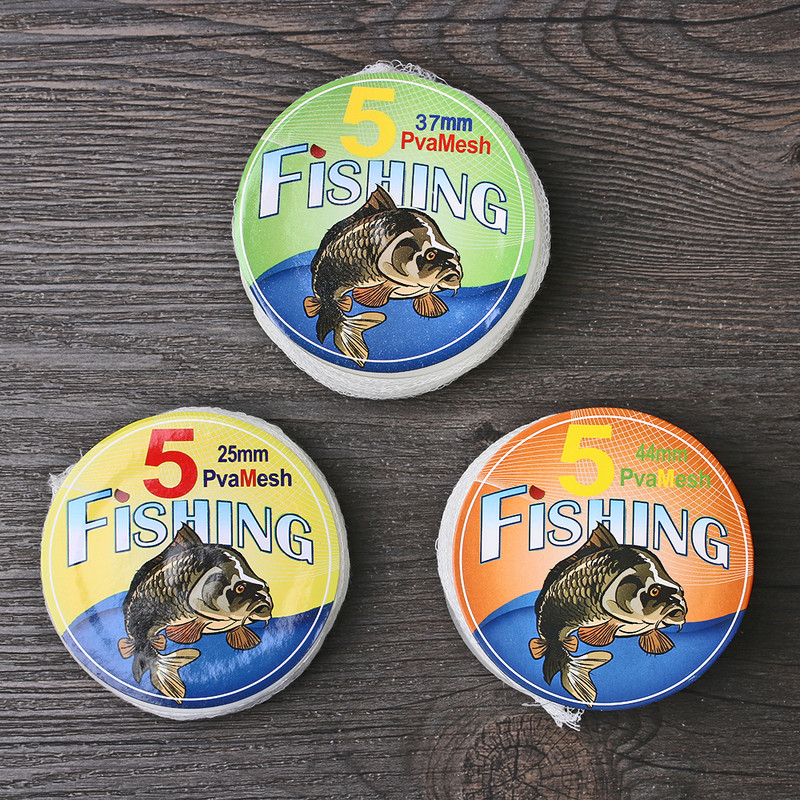 Uus 5M PVA läbimõõt 25/37/44mm Vees lahustuv võrk kalapüük Vees lahustuv võrk Karpkala jämedapüügi landikott Kalastustarvikud