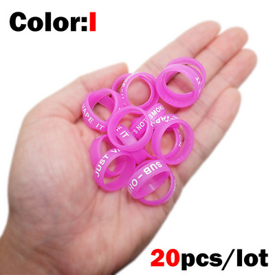 OUTKIT 20 tk õngeritva käepideme kaitseümbris peibutis silikageelist ridva klamber O-kujuline rõngaskaitse libisemisvastane rõngas