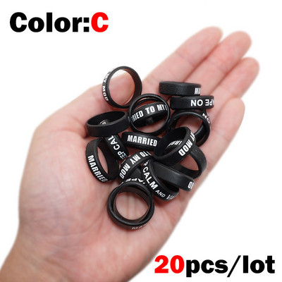 OUTKIT 20 tk õngeritva käepideme kaitseümbris peibutis silikageelist ridva klamber O-kujuline rõngaskaitse libisemisvastane rõngas