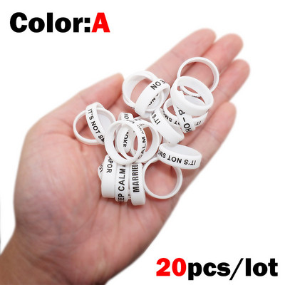 OUTKIT 20 tk õngeritva käepideme kaitseümbris peibutis silikageelist ridva klamber O-kujuline rõngaskaitse libisemisvastane rõngas