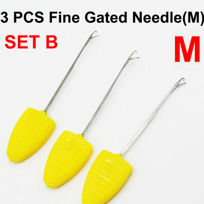 Komplet alata za pecanje šarana od 3 komada i pribor Set igala za mamac za pecanje šarana, bušilica za udicu, igle za mamac za šarana, alati za izradu mamaca