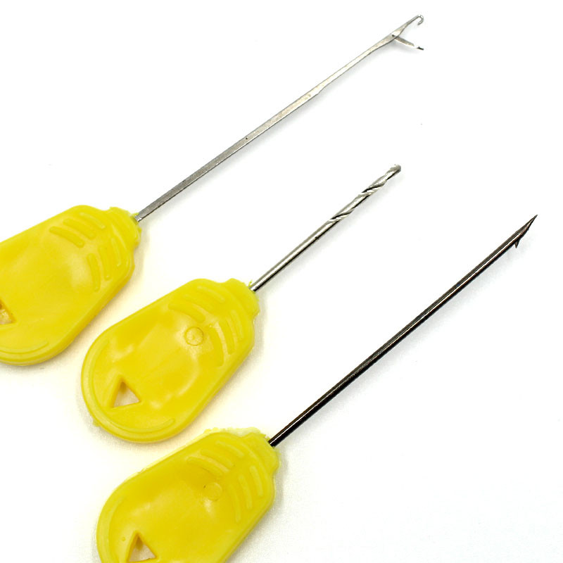 Komplet alata za pecanje šarana od 3 komada i pribor Set igala za mamac za pecanje šarana, bušilica za udicu, igle za mamac za šarana, alati za izradu mamaca