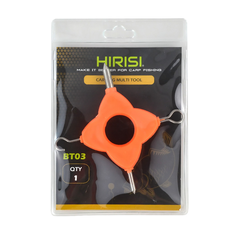 Instrument pentru linie de extragere 4 în 1 Instrument de înnodare a liniei de pescuit pentru instalație de crap D Rig pentru realizarea unui instrument portabil de înnodare multifuncțional