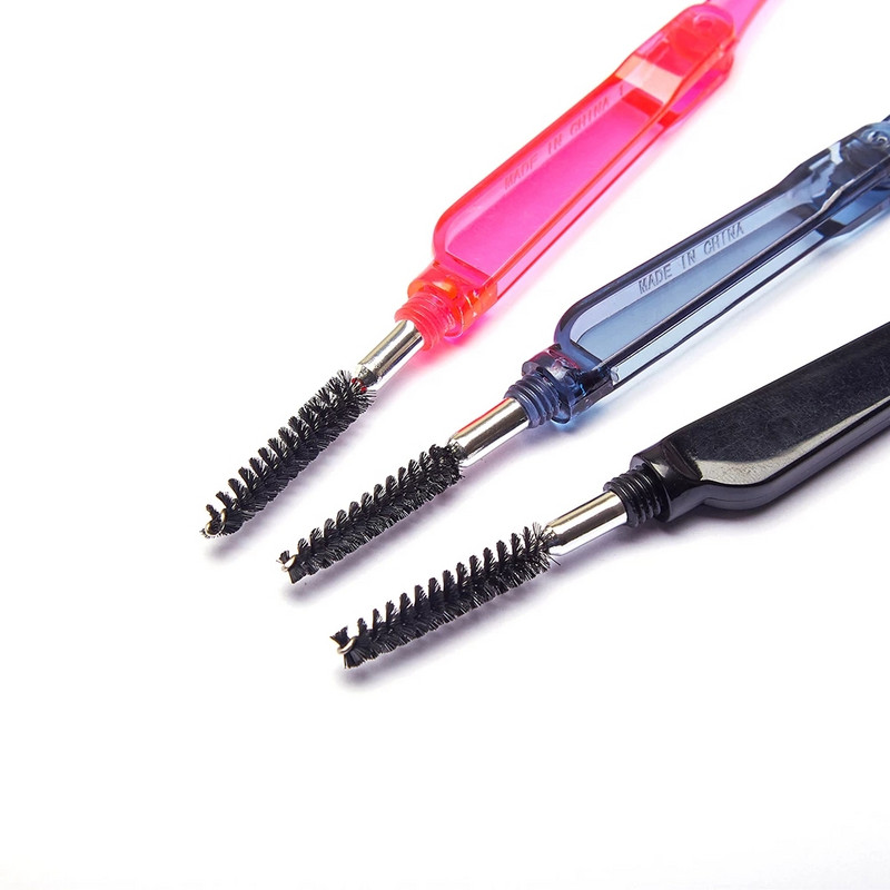 Instrument de legare a muștelor 2 în 1, pieptene pentru dinți pliabil din oțel inoxidabil și perie de nailon Dub, fibră de pene, picioare dublate, aripi, corpuri