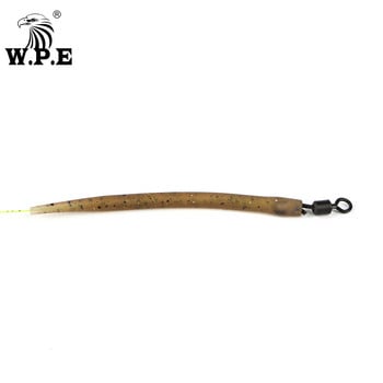 WPE 1Set/10/20/30/50pcs Carp Fishing Hook Sleeve Anti Tangle Гумени аксесоари за шарански риболов Terminal Tackle Hair Rig Pesca