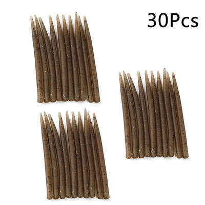 WPE 1komplekt/10/20/30/50tk karpkalapüügi konksu varrukas, kummist karpkalapüügi aksessuaarid Terminal Tackle Juukseseade Pesca