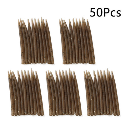 WPE 1komplekt/10/20/30/50tk karpkalapüügi konksu varrukas, kummist karpkalapüügi aksessuaarid Terminal Tackle Juukseseade Pesca