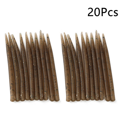 WPE 1komplekt/10/20/30/50tk karpkalapüügi konksu varrukas, kummist karpkalapüügi aksessuaarid Terminal Tackle Juukseseade Pesca