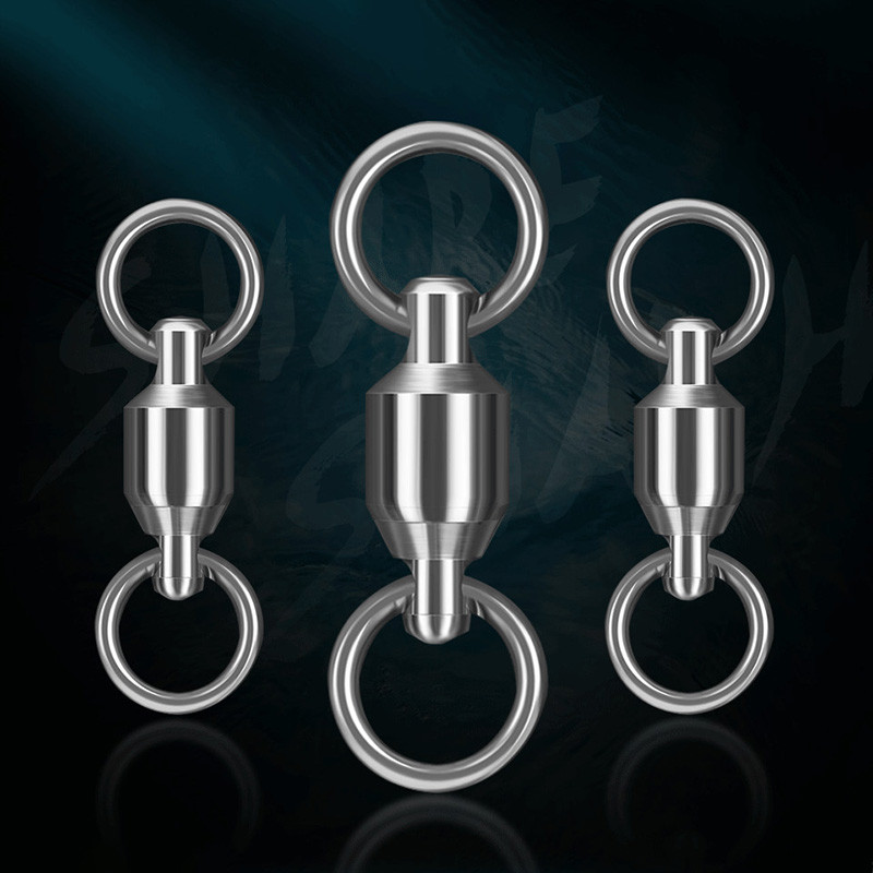 10 buc./set Conector de pescuit cu rulment cu bile pentru sarcini grele Rotul pivotant din oțel inoxidabil Inel solid Accesorii de pescuit Unelte de pescuit