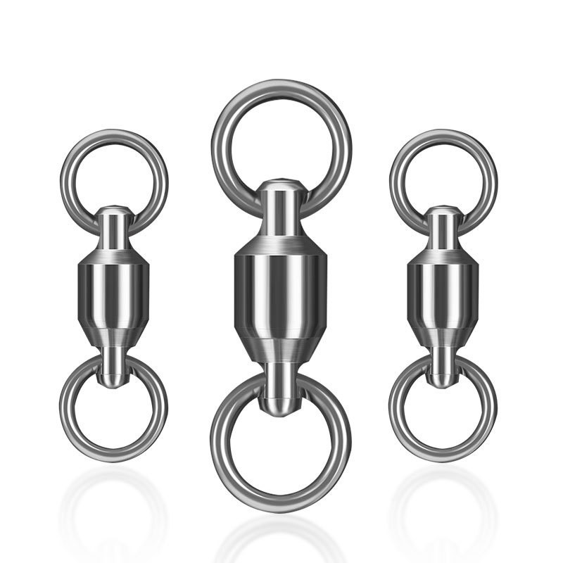 10 buc./set Conector de pescuit cu rulment cu bile pentru sarcini grele Rotul pivotant din oțel inoxidabil Inel solid Accesorii de pescuit Unelte de pescuit