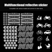 ENLEE Kerékpár Fényvisszaverő Matricák Kerékpár Felni Kerék Biztonsági Kerékpáros Matrica MTB robogók Univerzális fényvisszaverők Tartozékok