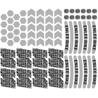 ENLEE Kerékpár Fényvisszaverő Matricák Kerékpár Felni Kerék Biztonsági Kerékpáros Matrica MTB robogók Univerzális fényvisszaverők Tartozékok