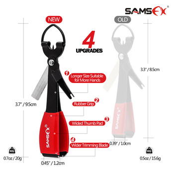 SAMSFX Pro Fast Tie Fishing Quick Knot Tool Nail Knotter Връзка за връзване Резачка Clipper Nipper w/ Zinger Retractor Tackle Аксесоари