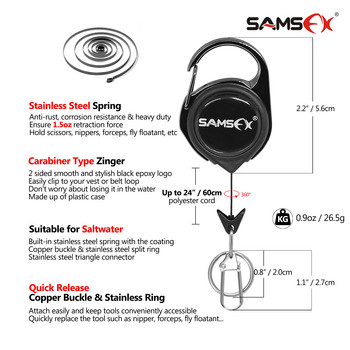SAMSFX Pro Fast Tie Fishing Quick Knot Nail Knotter Κόπτης γραμμής δεσίματος Κόπτης τσιμπίδα με αξεσουάρ αντιστήριξης Zinger