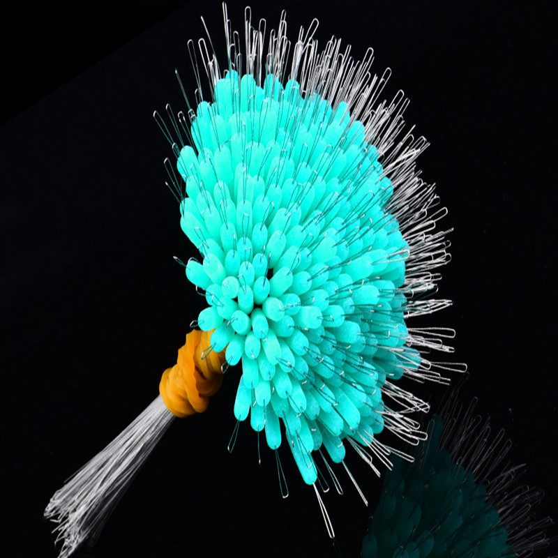 300db/tétel Úszó átlátszó gumidugó SML Fishing Bobber Stopper Úszó hengeres Space Bab horgászkötél tartozékok