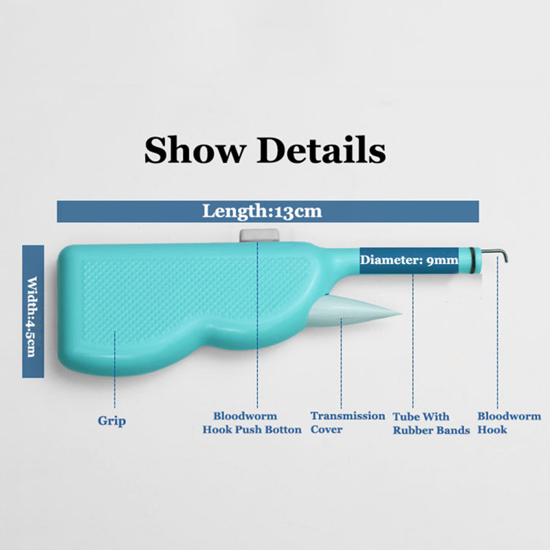 Uus vihmaussi vereussi klambriseade, kaasaskantav ABS-kalastusvarustus 2021. aasta kalapüügisöödade peibutis 250 kummipaelaga