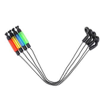 Συναγερμός ψαρέματος Swinger Steel Chain Steel Σετ αλουμινίου Swinger Carp Fishing Indicator 4 Color Bite Alarm Fishing Tools 2022 Νέο