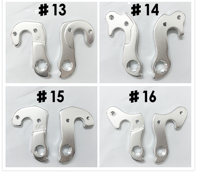 1 pora universalaus MTB plento dviračio lydinio galinio pavarų permetimo kablio 1-20 lenktyninio kalnų dviračio rėmo pavaros uodegos kablio dalių montavimas HOT