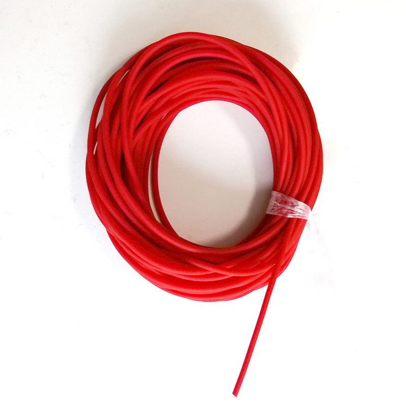 10 metrų 2,2 mm guminis tvirtas elastinis guminis valas Guminis valas žvejybai Tradicinis lygis, apvalus elastinis lynas surištas valas